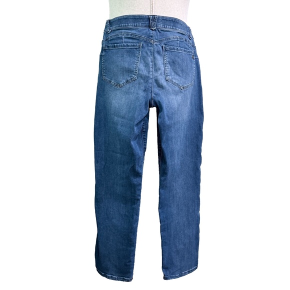 🌸 EUC Democracy “Ab”solution Jeans — Straight Leg — Medium Wash — Sz 10 - Picture 3 of 9